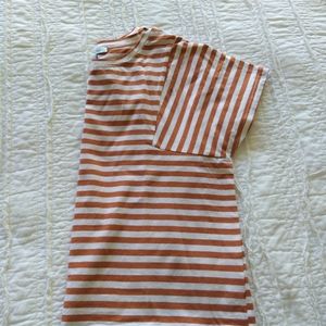 3/$20 She+Sky NWOT Crop Top Orange and White Sz S